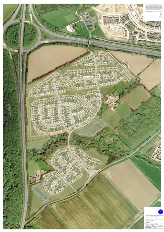 Bellway Stainton Vale site plan from application