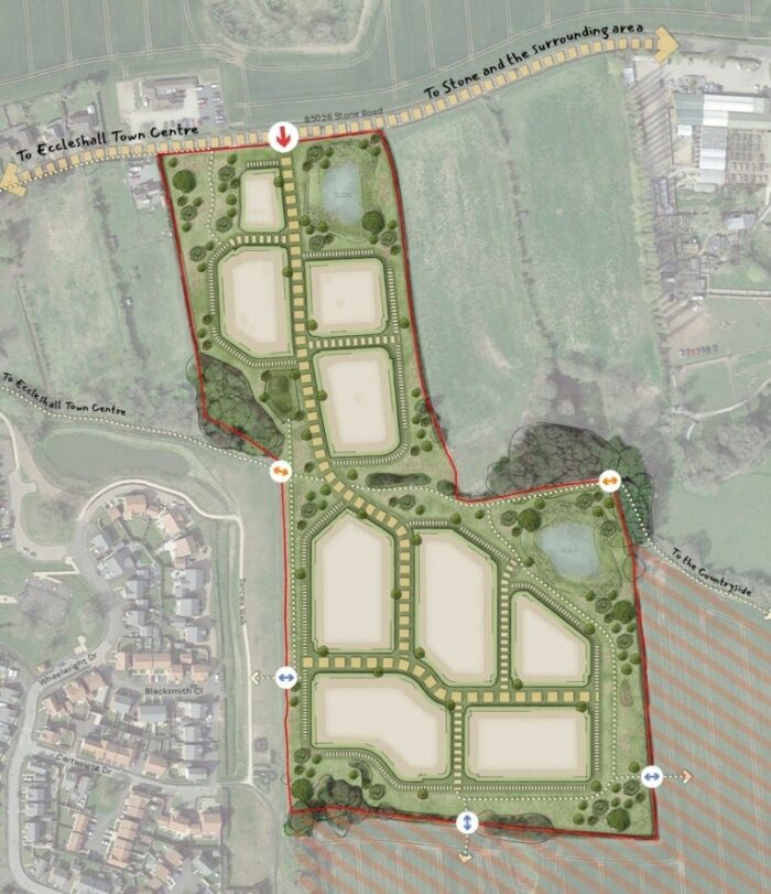 Eccleshall 140 new homes